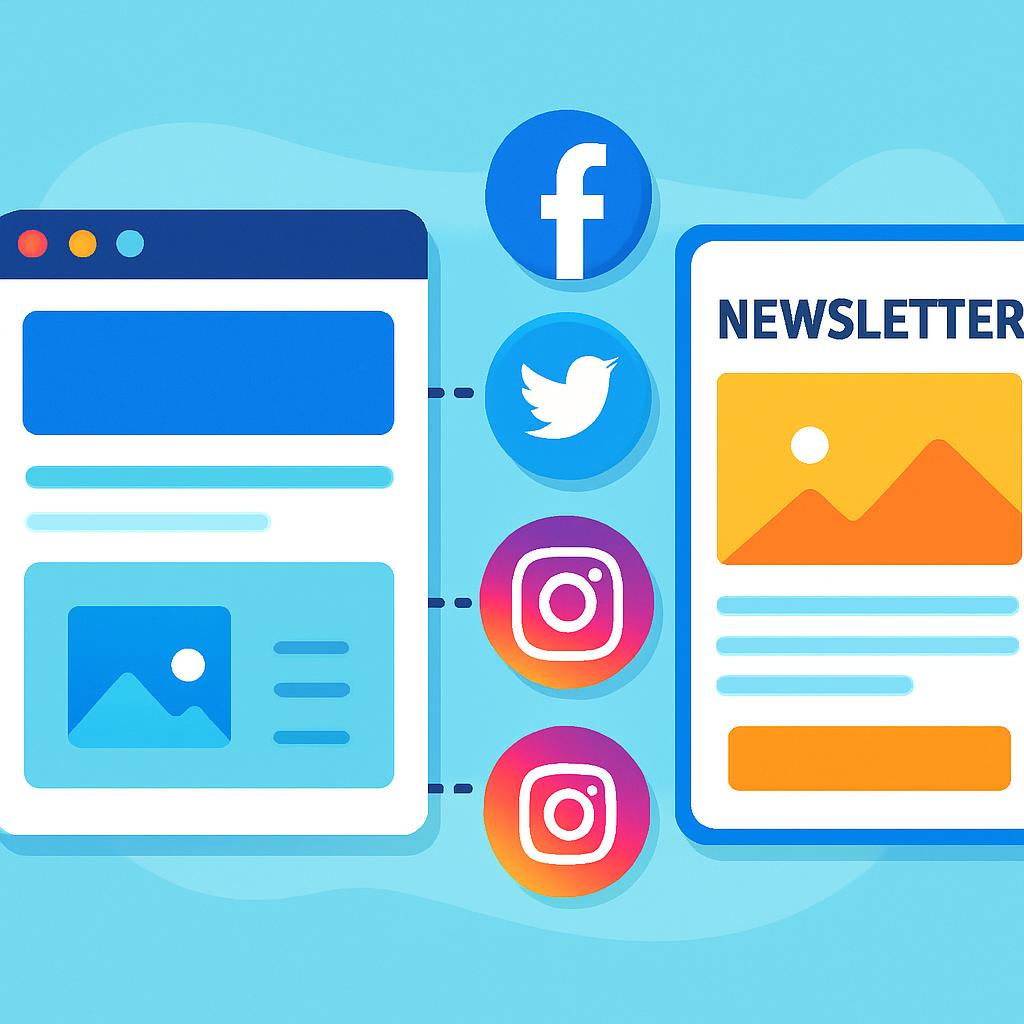 Connecter Efficacement Votre Site Web à Vos Réseaux Sociaux et Newsletter